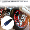 Motorcycle 10.5mm Aluminum Alloy Plastic Motorcycle Slider Frame Bolt 1 Set Blue