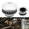 Motorcycle Silver Tone 58-60mm Air Filter Cleaner Round Tapered