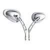 Harley Touring Sportster 883 1200 Dyna 8mm Chrome Rearview Mirrors (2004-2023)