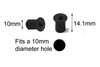 Yamaha Wind Screen Bolts + Well Nut x6 Stainless Steel Rubber