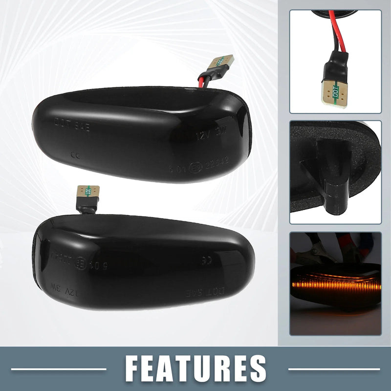 Mercedes-Benz CLK320 2 x Car LED Side Marker Amber Lights (1998-1999)