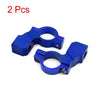 2 x 10mm Thread 7/8" Motorcycle Handlebar Mirror Holder Adaptor Blue