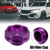 Honda Civic Aluminum Oil Filler Cap Cover Purple (1996-2000)