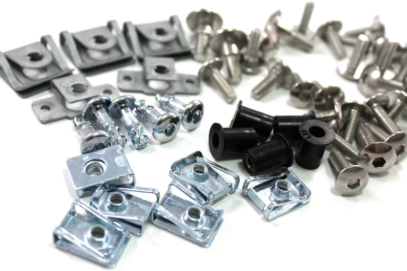 Suzuki RGV 250 VJ21 2 x Fairing Bolts Stainless Dzus Fasteners (1988–1990)