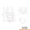 Harley Motorcycle Front Headlight Fairing w/ Extension Blocks