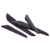 4 x Car Door Crash Protector Edge Guard Bumper Bar Anti-Rub Strips Black