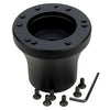 EZGO, Club Car, Yamaha Black Golf Cart Steering Wheel Hub Adapter w/ Screws
