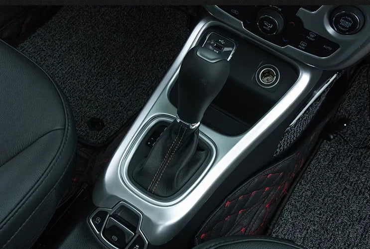JEEP Compass ABS Matte 2 x Interior Gear Box Panel Cover Trim (2017-2021)