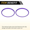 Toyota Tacoma (2016-2021) 4 Pcs Purple AC Vent Dashboard Decoration Rings