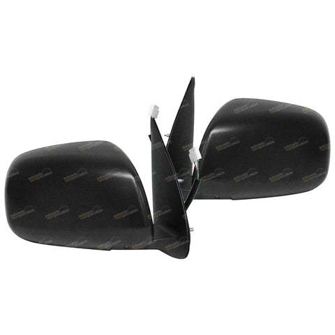 Toyota Hilux LH+RH / Black Electric Side Door Mirror (2005–2010)