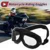 Motorcycle Riding Goggles Transparent Lens Black Frame Cycling Sunglasses 1 Set