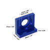 Motorcycle 2 x 15mm Hole Dia Chain Adjuster Block Tensioner Blue Metal