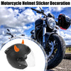 Make Model 2 x Car Motorcycle Helmet Bull Horn Bumper Suction Cup Orange