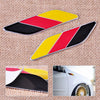 Germany Flag Emblem Badge Leaf Car Door Bumper Logo Decal Sticker Set