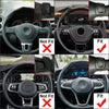 VW Golf, Atlas, Sharan, Touareg Red Steering Wheel Paddle Shifter Extensions