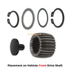 Yamaha Grizzly 550 Drive Shaft Coupling Coupler (2009–2014)
