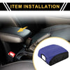 Ford F-150 2015-2020 Anti-Scratch Black Blue Center Console Lid Armrest Cover