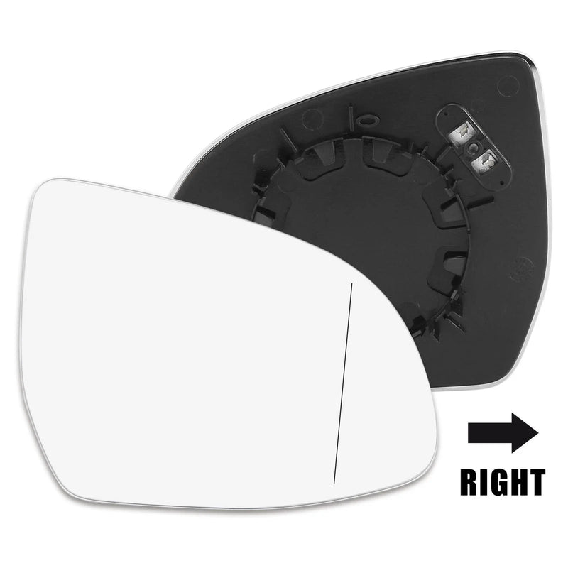 BMW X5 Heated Right Rearview Mirror Glass with Backing Plate (2000-2006)