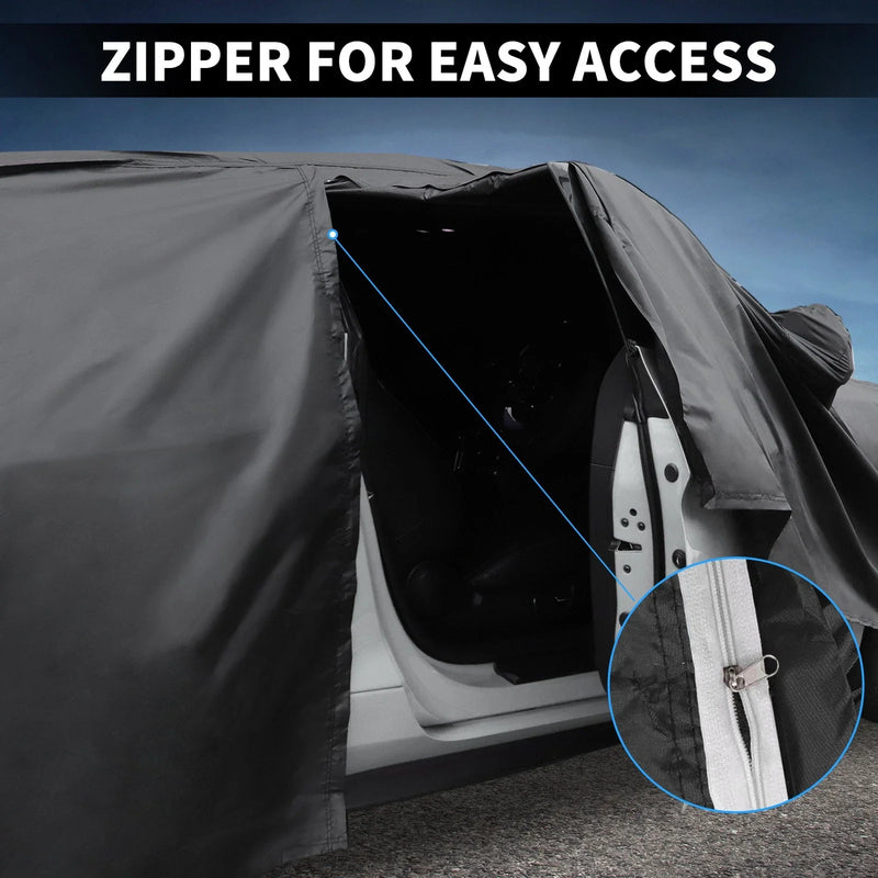 Mercedes-Benz C-Klasse 2014-2023 with Zipper Waterproof PEVA Car Cover
