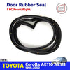 Door Rubber Weatherstrip Front RH Fits Toyota Corolla AE110 AE111 4D SED 1995-02