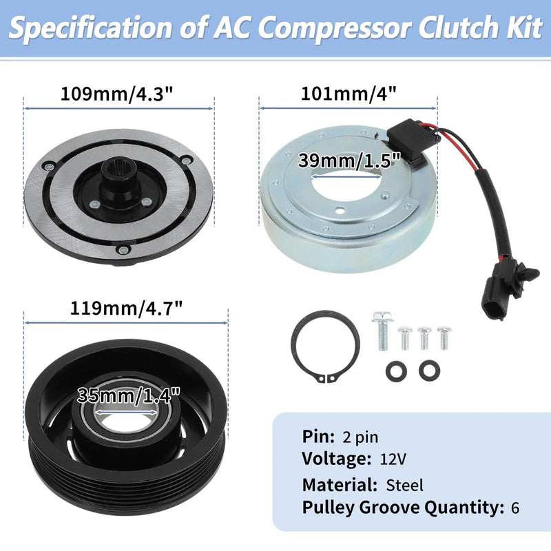 Nissan NV200 AC Compressor Clutch Kit (2013-2021)