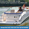 Square Tube Bimini Top Storage Boot with Light Hole 600D Polyester Waterproof