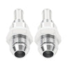8AN Male Flare Bulkhead to 3/8" Hose Barb Fuel Tank Fittings (Universal) 2 Pcs