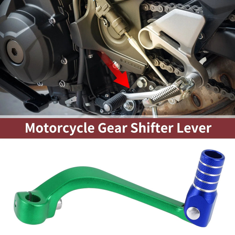 Honda CRF110F 2013-2018 Green & Blue Folding Shifter Lever