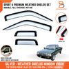 Toyota Hilux Ute 4 x Silver Visor Rain Guard Weather Shield (88-96)