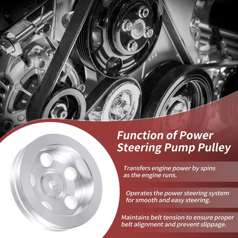 Chevy 2-Groove Double-Groove Power Steering Pump Pulley