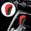 Honda Civic Carbon Fiber Red Leather Gear Shift Knob Cover