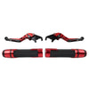 Kawasaki Ninja 650R Folding Extendable Brake Clutch Lever Grip Set (2006-2011)