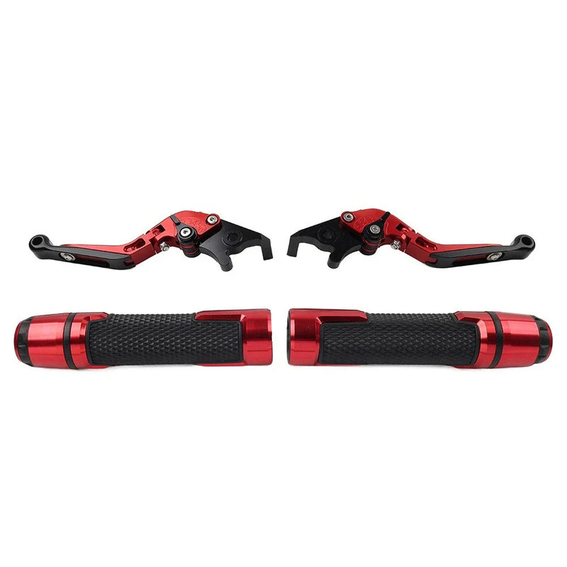 Kawasaki Ninja 650R Folding Extendable Brake Clutch Lever Grip Set (2006-2011)