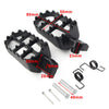 Bike Racing Silver Universal Motorcycle Wide Foot Pegs