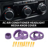 Chevrolet Silverado (2022-2023) 5 x Pcs AC Headlight Media Switch Knob Cover