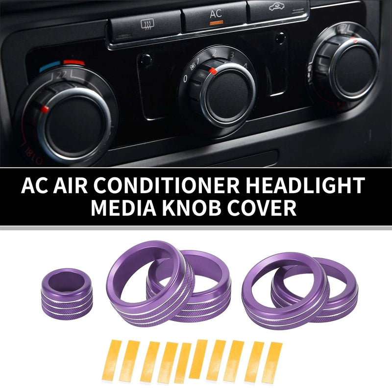 Chevrolet Silverado (2022-2023) 5 x Pcs AC Headlight Media Switch Knob Cover
