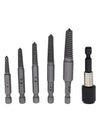 Pipes Bolt Easy Out Tool 6 x Stud Screw Extractor Remover