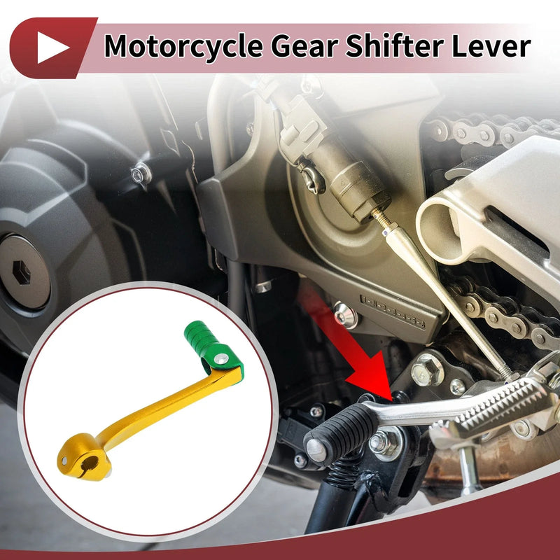 Honda CRF110F (2013-2018) Gold Green Folding Motorcycle Gear Shifter Lever