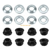 Yamaha RAPTOR 660 16PCS Wheel Lug Flange Nuts Stainless Steel (2001–2005)