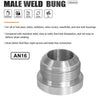 JXSS032 16AN Male Aluminum Weld-On Fitting