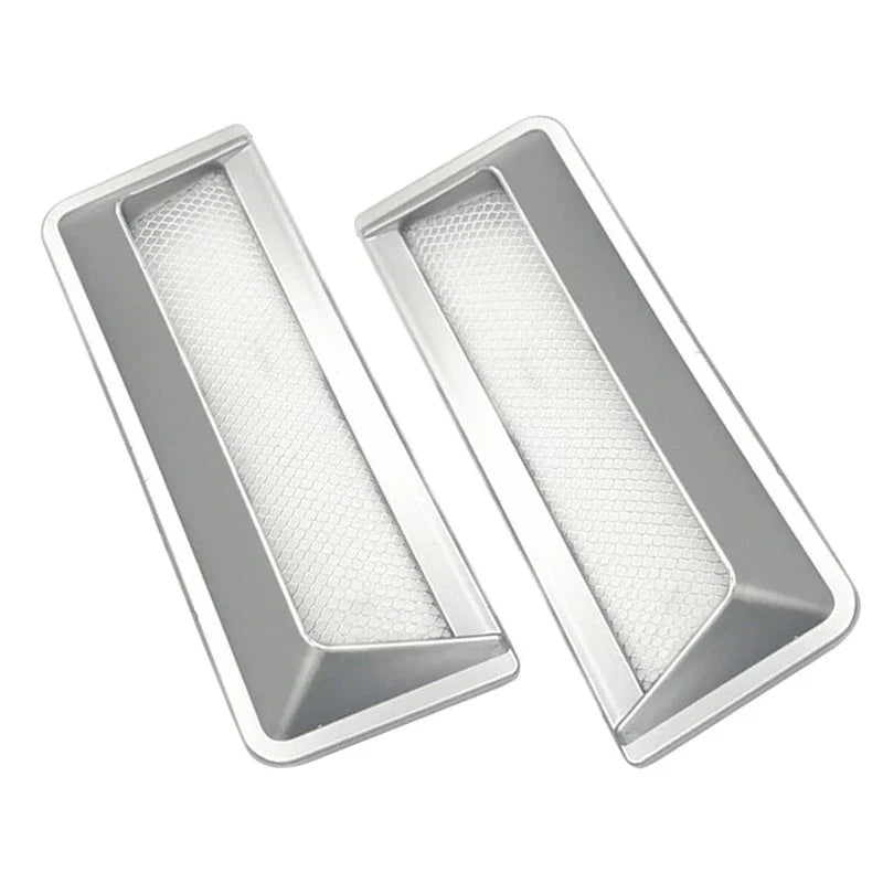 Car Universal Silver Car Air Flow Hood Scoop Vent Cover