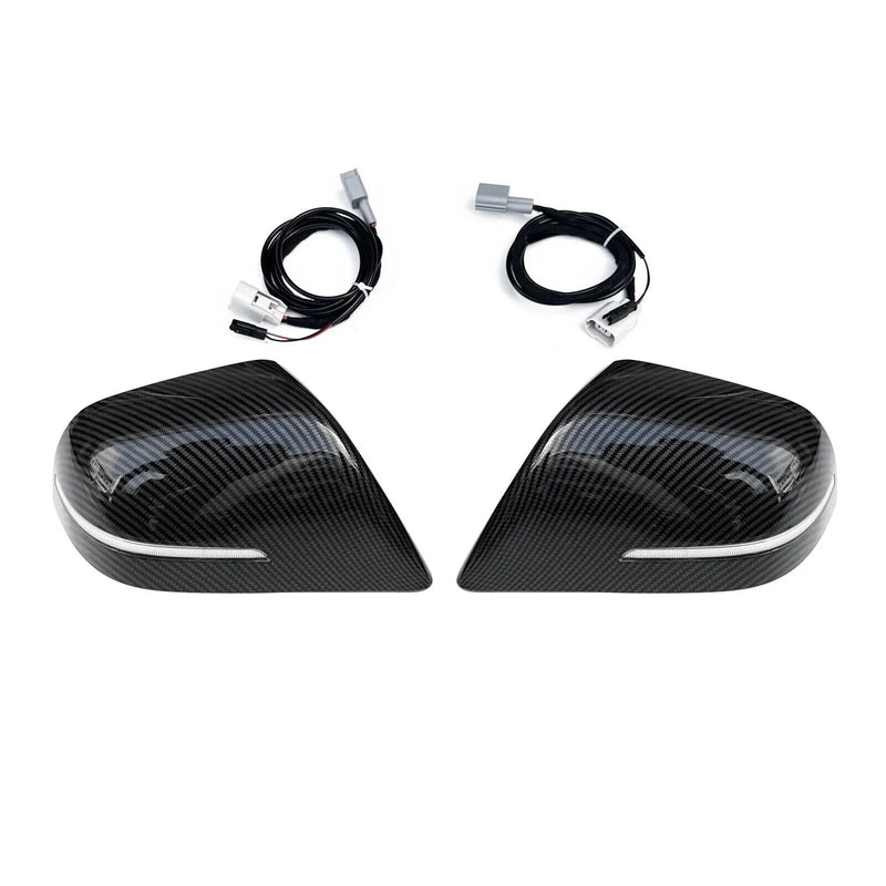 Tesla Model 3 Carbon Fiber Look Rear Side Mirror Covers (2017-2023)