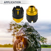 Bike 14mm Aluminum Alloy Plastic Motorcycle Slider Frame / 2 x Gold Tone