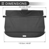 Subaru Forester (2009-2012) Carbon Fiber Black Retractable Cargo Cover