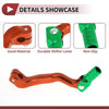 Bosuer M4 Orange Lever Green Head Folding Motorcycle Gear Shifter Lever