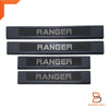 Ford Ranger Wildtrak Sport 4x Black Stainless Door Step Protectors (12-25)