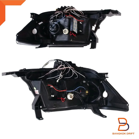 Toyota Hilux SR5 CCFL Projector Headlights Angel Eyes Black (2011-2014)