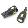 Car - White Black Shell T10 5630 6 SMD LED Wedge Light Bulbs