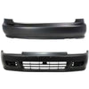 Front & Rear Bumper Cover Set For 1992-1995 Honda Civic