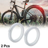 Bike Motorcycle 2 x 314.96" Reflective Tape Sticker Warning White